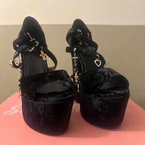 Sugar Thrillz Unholy Revelation Black Platform